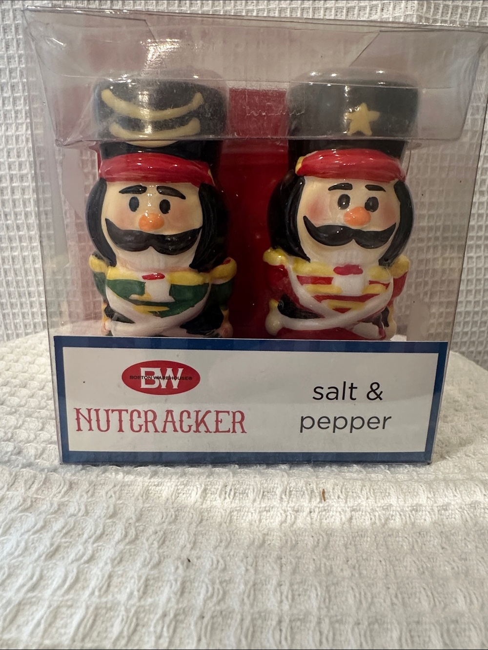Nutcracker Salt & Pepper Shakers - Red, Black, Green